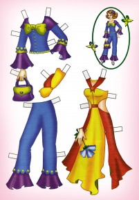 Бумажная кукла Света