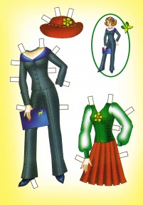 Бумажная кукла Света