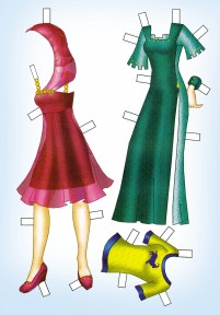 Бумажная кукла Света