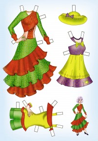 Бумажная кукла Ирина