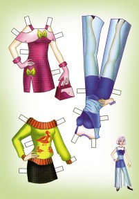 Бумажная кукла Ирина