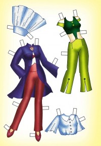 Бумажная кукла Юля