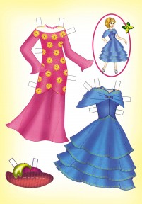 Бумажная кукла Юля